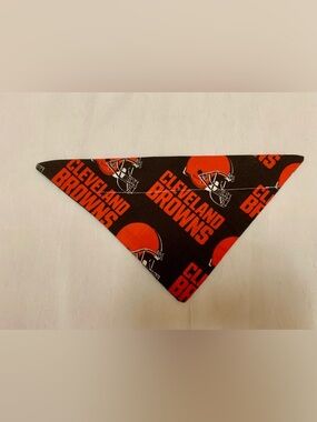 Cleveland Browns Logo dog or cat Bandana - Orange & Brown